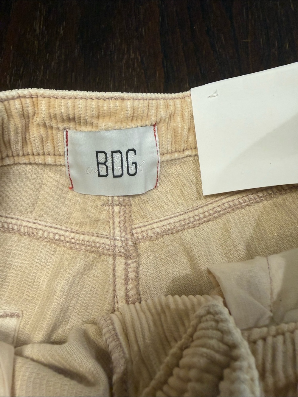 NWT BDG - Urban Outfitters Beige High Rise Mom Corduroy Pants Women’s Size 30 - Picture 6 of 13